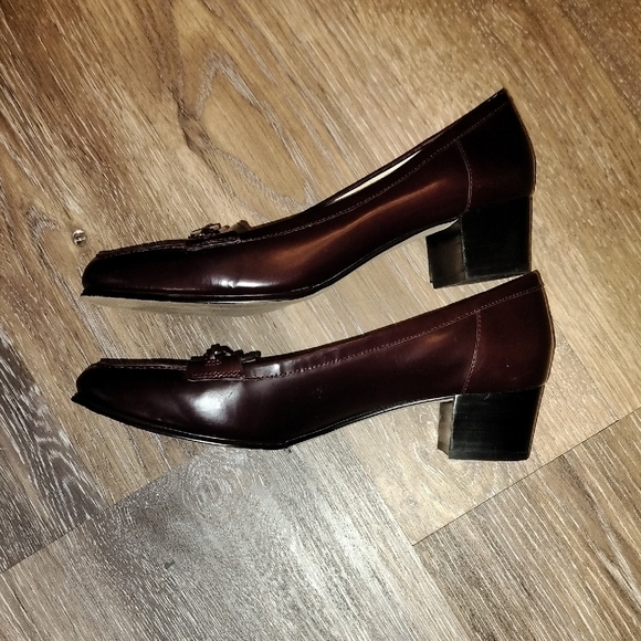 Michael Kors Brown Loafers with Gold Accent and Low Heel - Picture 6 of 7